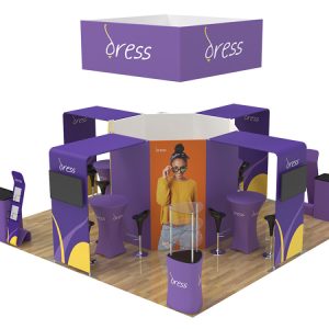 20x20ft Custom Booth Display Kit - Onyx 5